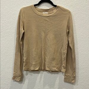 Mate the label Latte Tan Nude Long Sleeve Thermal Top